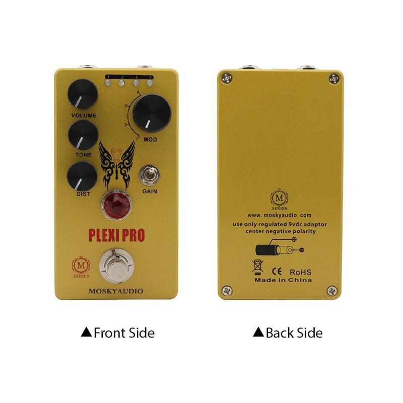 Musical Effects |   Guitar Distortion Pedal Electric Guitar Effects Pedal Mini Guitar Distortion Effector Yellow Musical Effects Musical Effects