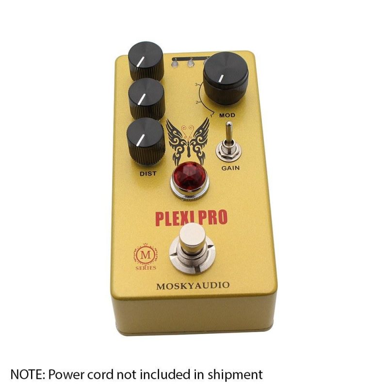 Musical Effects |   Guitar Distortion Pedal Electric Guitar Effects Pedal Mini Guitar Distortion Effector Yellow Musical Effects Musical Effects