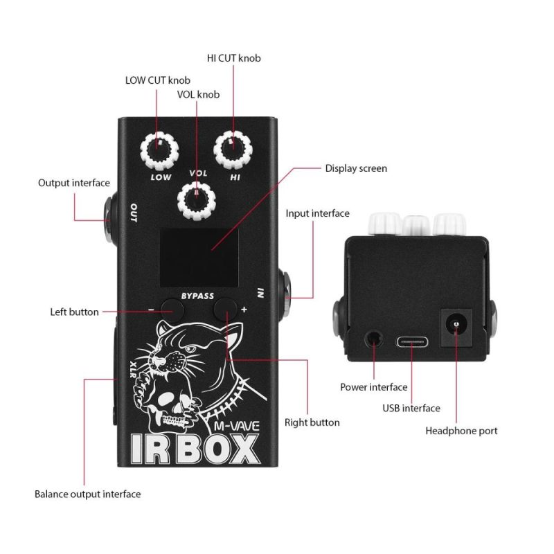 Musical Effects |   Guitar IR Box / Versatile Effects Pedal / Professional EQ Module Black Musical Effects Black