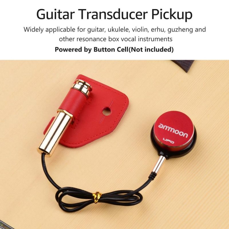 Musical Effects |   Guitar Transducer Pickup Piezo Pickup Red Musical Effects Musical Effects