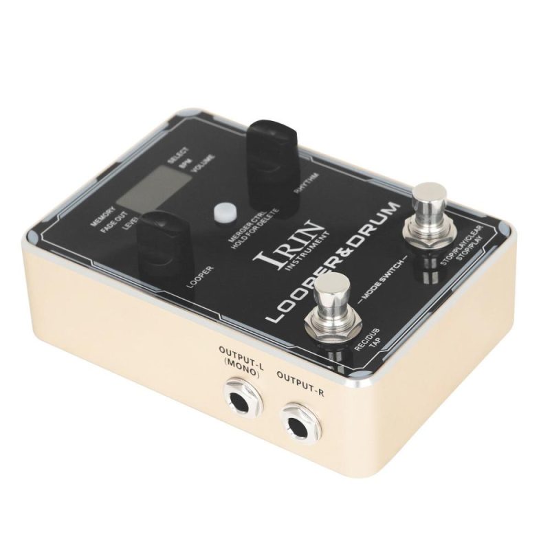 Musical Effects |   IRIN Looper Pedal Drum Machine Guitar Effect Pedals Black Musical Effects Black