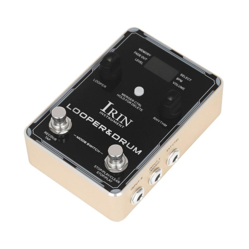 Musical Effects |   IRIN Looper Pedal Drum Machine Guitar Effect Pedals Black Musical Effects Black