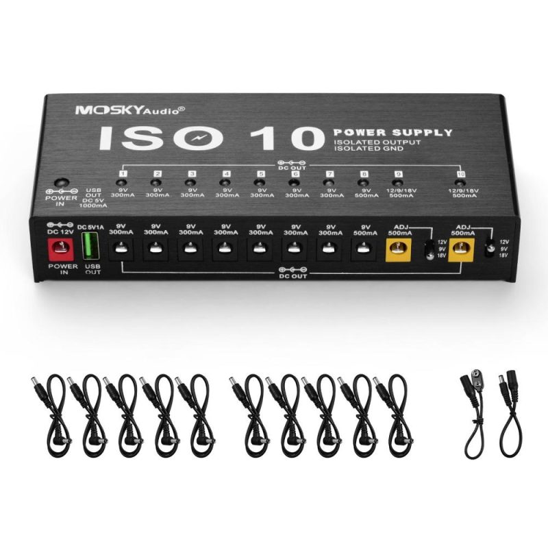 Musical Effects |   ISO-10 Portable Guitar Effect Power Supply Station Musical Effects Musical Effects