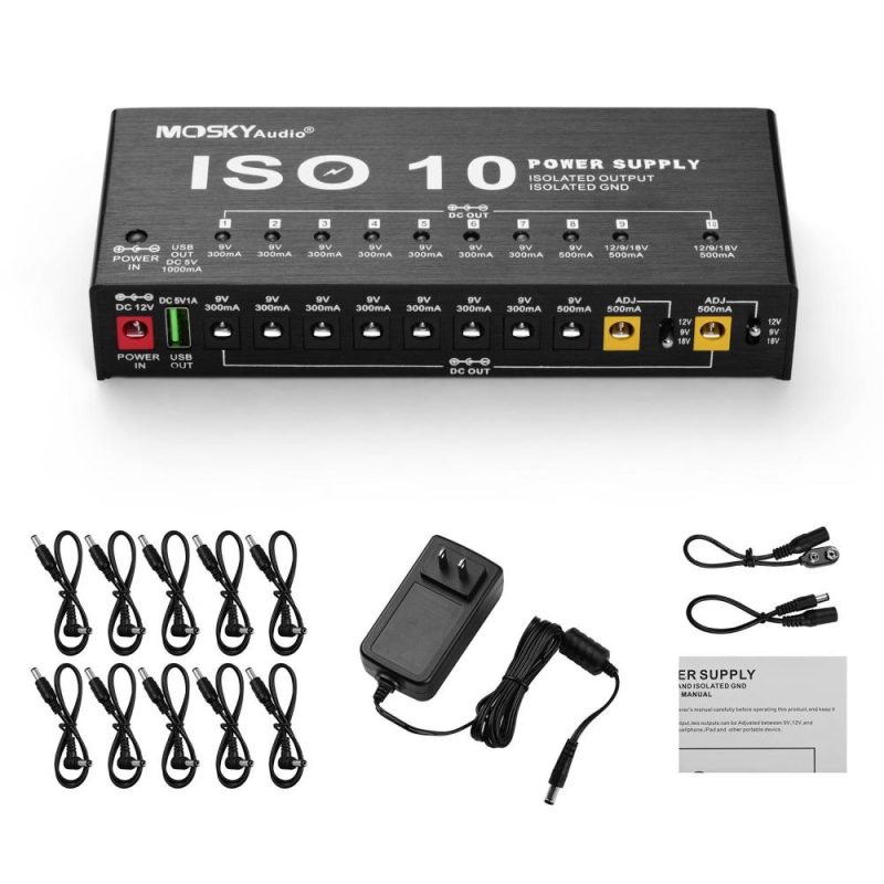 Musical Effects |   ISO-10 Portable Guitar Effect Power Supply Station Musical Effects Musical Effects