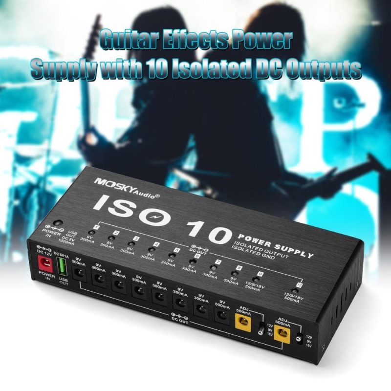 Musical Effects |   ISO-10 Portable Guitar Effect Power Supply Station Musical Effects Musical Effects