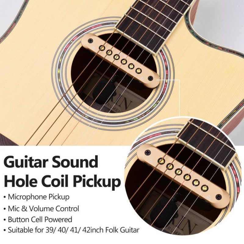 Musical Effects |   JC-A1 Guitar Sound Hole Coil Pickup Multicolour Musical Effects Multicolour