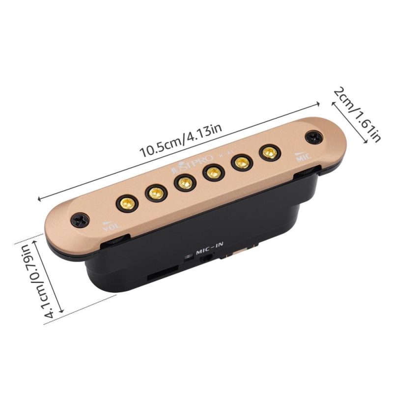 Musical Effects |   JC-A1 Guitar Sound Hole Coil Pickup Multicolour Musical Effects Multicolour