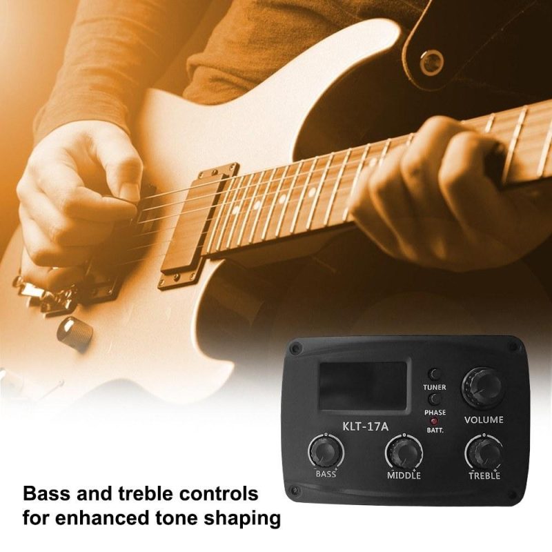 Musical Effects |   KLT-17A  Acoustic Guitar Pickup Folk Classical Guitar Pickup Black Musical Effects Black