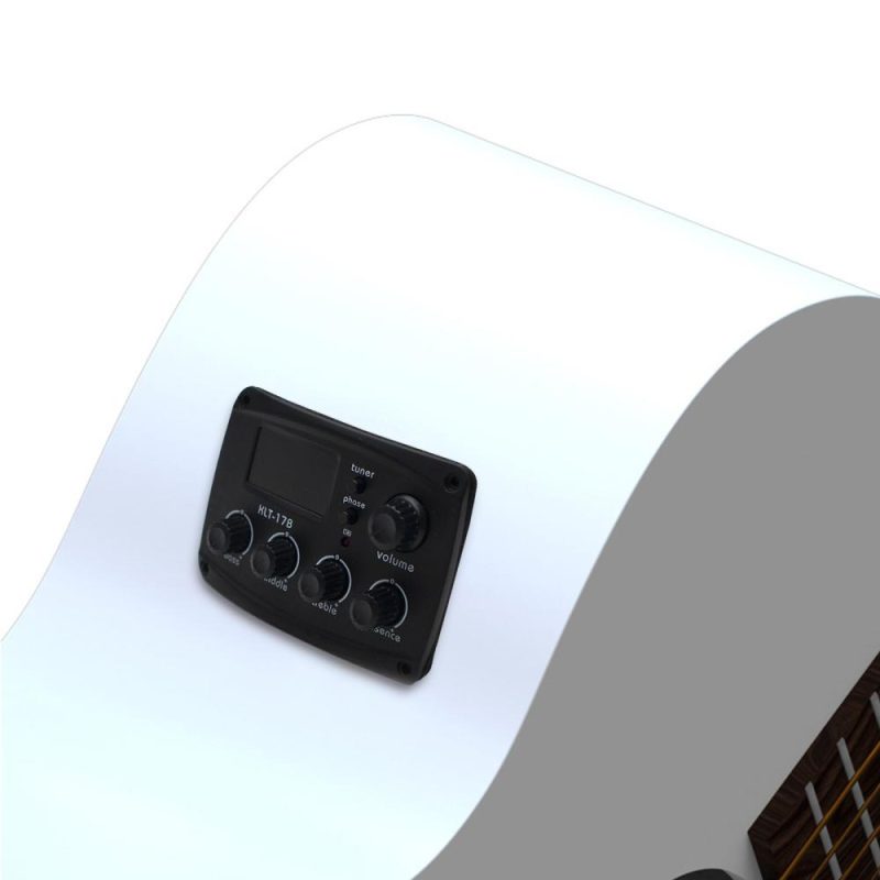 Musical Effects |   KLT-17B Acoustic Guitar Pickup Four Section Folk Classical Guitar Pickup for Wooden Guitar Black Musical Effects Black