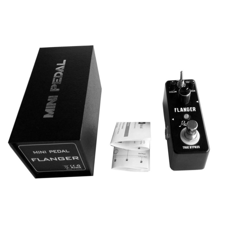 Musical Effects |   LN-312 Classic Analog Flanger Guitar Effect Pedal True Bypass Aluminum Alloy Shell Black Musical Effects Black