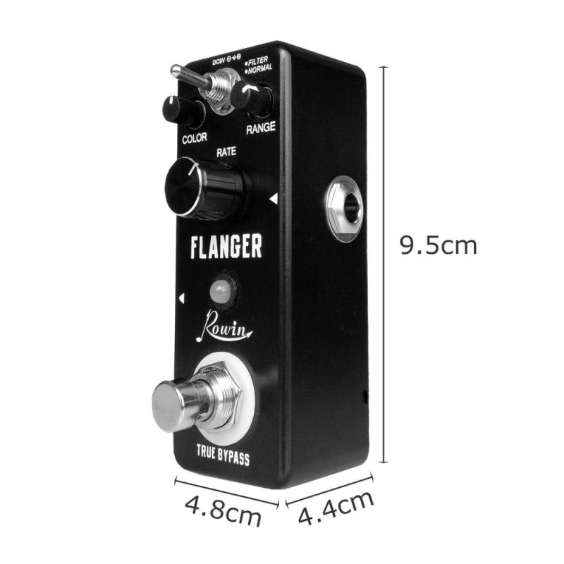 Musical Effects |   LN-312 Classic Analog Flanger Guitar Effect Pedal True Bypass Aluminum Alloy Shell Black Musical Effects Black