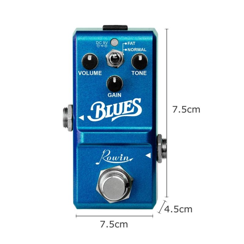 Musical Effects |   LN-321 Blues Pedal Wide Range Frequency Response Blues Style Overdrive Effect Pedal for Guitar Blue Musical Effects Blue