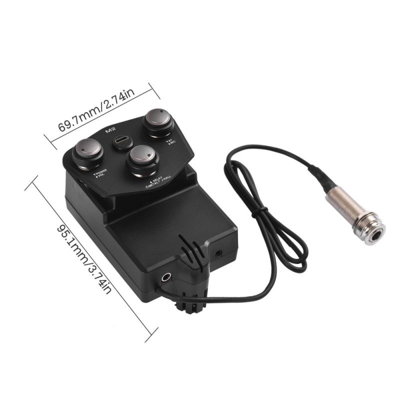 Musical Effects |   M2 Guitar Resonant Pickup Resonance Sound Pickup for Guitar Black Musical Effects Black