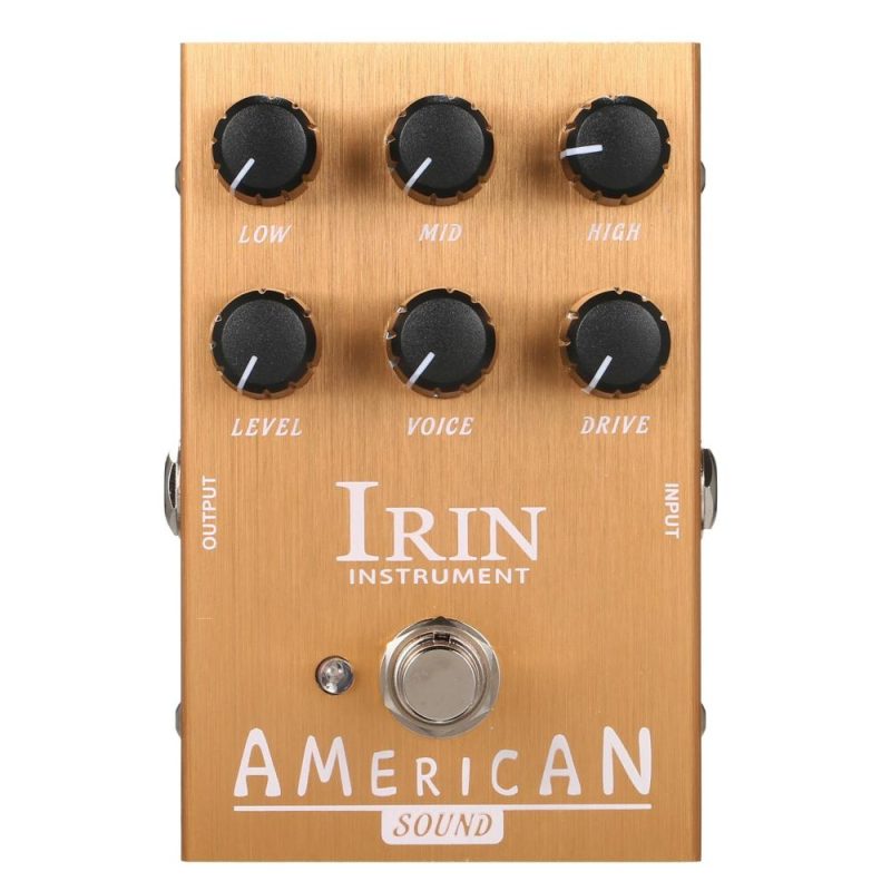 Musical Effects |   Mini Guitar Effect Pedal Fe-der 57del-xe Speaker Simulator Cabinet Simulator Guitar Effector Pedal – American Sound (Gold) Gold Musical Effects Gold