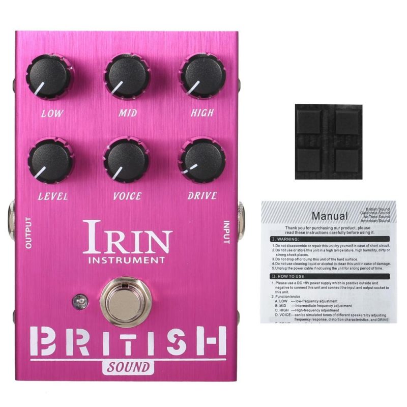 Musical Effects |   Mini Guitar Effect Pedal M-SHALL Speaker Simulator Cabinet Simulator Guitar Effector Pedal – British Sound (Purple) Purple Musical Effects Musical Effects