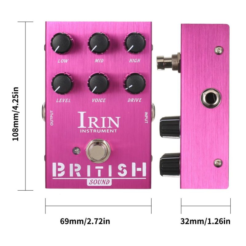 Musical Effects |   Mini Guitar Effect Pedal M-SHALL Speaker Simulator Cabinet Simulator Guitar Effector Pedal – British Sound (Purple) Purple Musical Effects Musical Effects