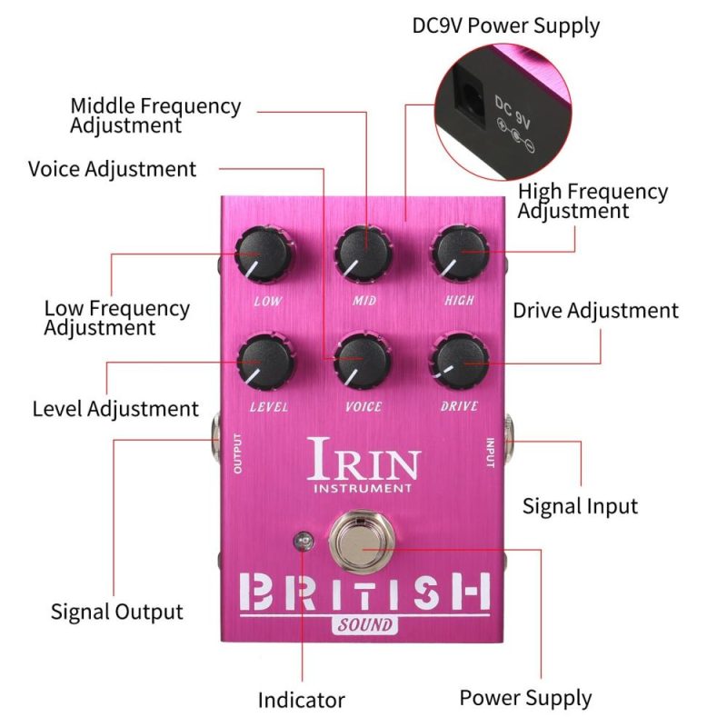 Musical Effects |   Mini Guitar Effect Pedal M-SHALL Speaker Simulator Cabinet Simulator Guitar Effector Pedal – British Sound (Purple) Purple Musical Effects Musical Effects