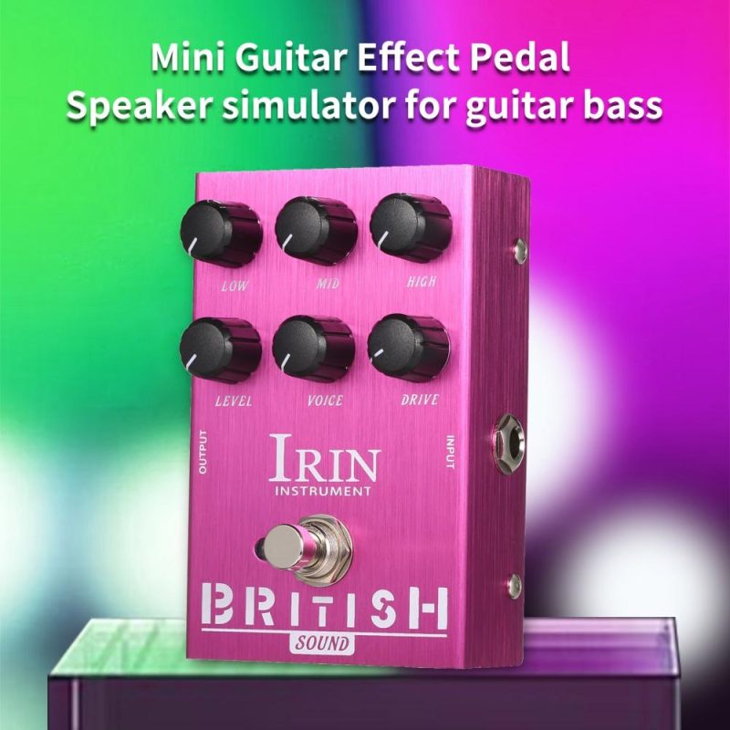 Musical Effects |   Mini Guitar Effect Pedal M-SHALL Speaker Simulator Cabinet Simulator Guitar Effector Pedal – British Sound (Purple) Purple Musical Effects Musical Effects