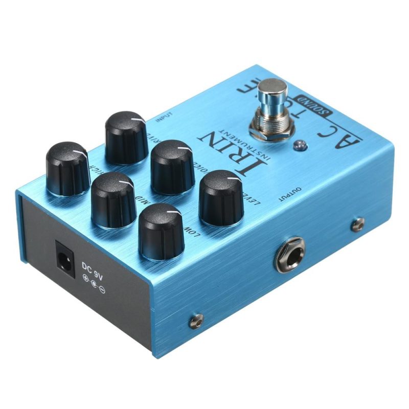 Musical Effects |   Mini Guitar Effect Pedal VOX AC30 Speaker Simulator Cabinet Simulator Guitar Effector Pedal – California Sound (Light Blue) Light Blue Musical Effects Light Blue