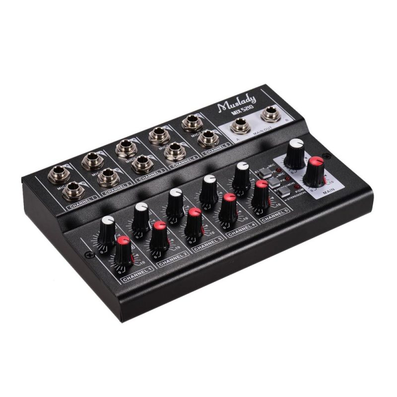 Musical Effects |   MIX5210 10-Channel Mixing Console Digital Audio Mixer Stereo Musical Effects Musical Effects