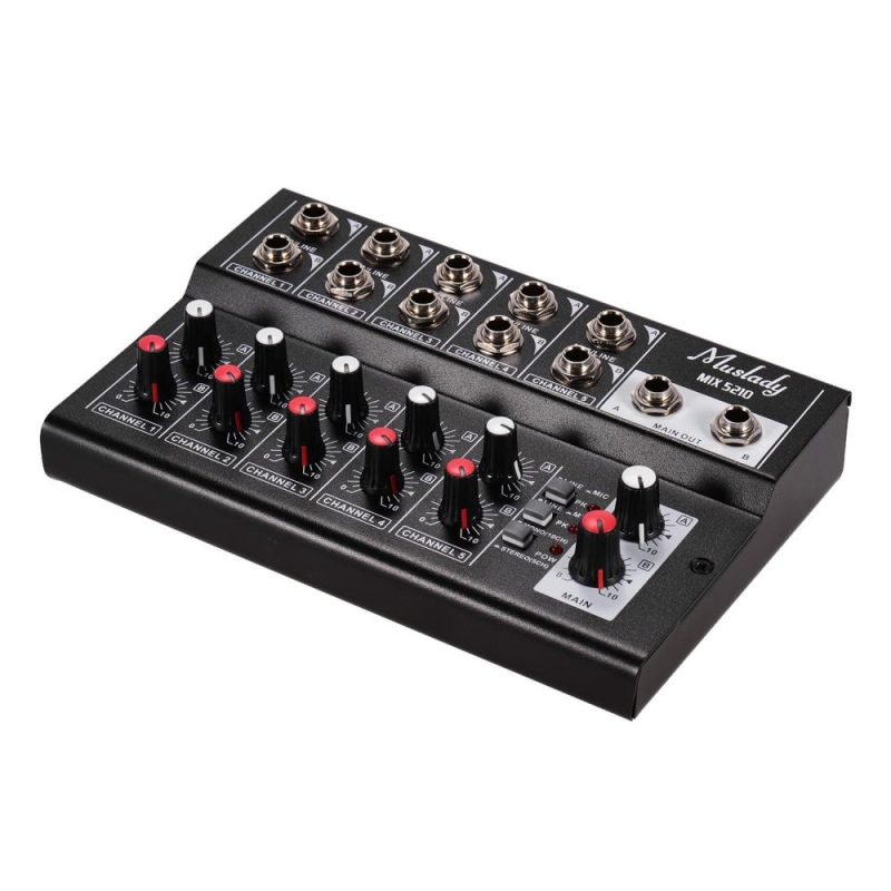 Musical Effects |   MIX5210 10-Channel Mixing Console Digital Audio Mixer Stereo Musical Effects Musical Effects