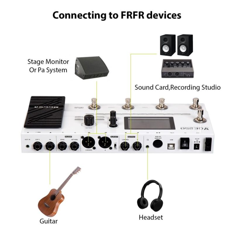 Musical Effects |   MOOER GE250 Guitar Effects Pedal Speaker Delays Reverbs Multi Effects Guitar Pedal Musical Effects Musical Effects