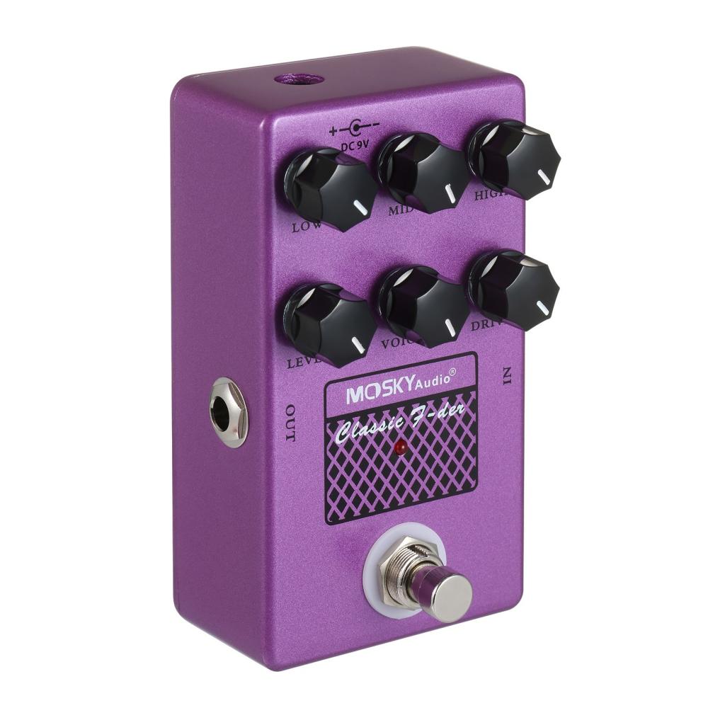 Musical Effects |   MOSKYaudio CLASSIC F-DER Speaker Simulator for Guitar Bass Purple Musical Effects Musical Effects