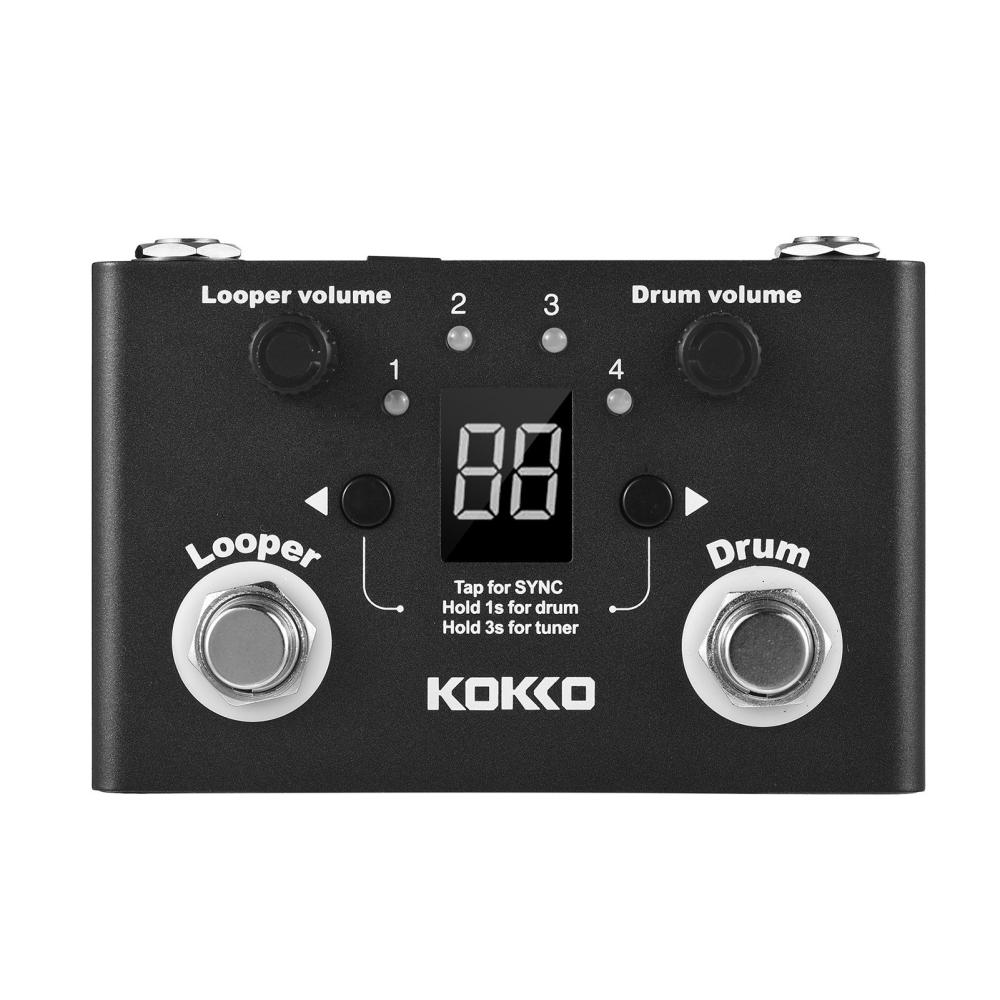 Musical Effects |   Multifunctional Drum & Looper Effect Pedal Tuner BT Page-Turner Black Musical Effects Black