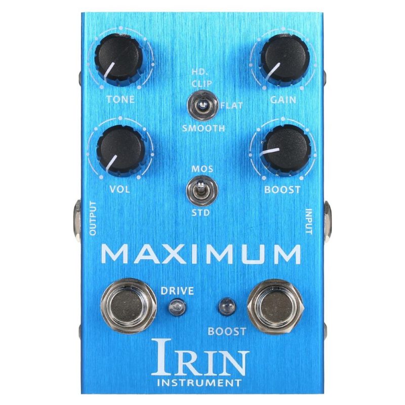 Musical Effects |   Overdrive Guitar Effect Pedal for Electric Guitar – MAXIMUM Blue Musical Effects Blue