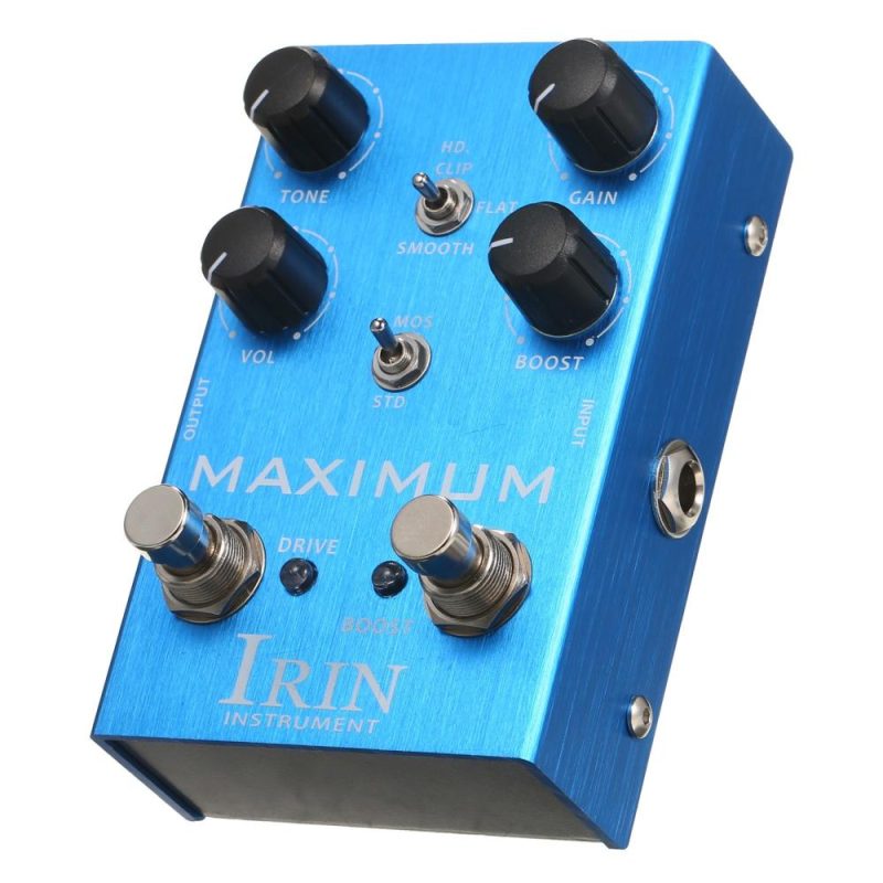 Musical Effects |   Overdrive Guitar Effect Pedal for Electric Guitar – MAXIMUM Blue Musical Effects Blue