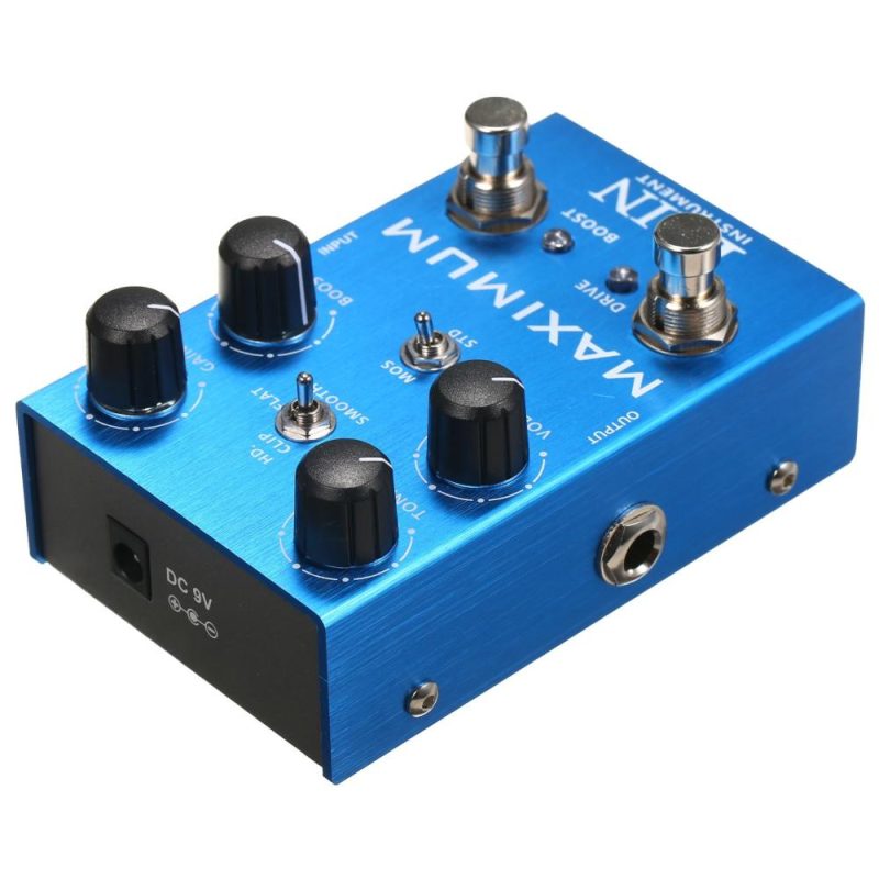 Musical Effects |   Overdrive Guitar Effect Pedal for Electric Guitar – MAXIMUM Blue Musical Effects Blue