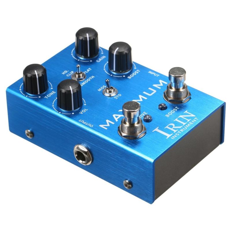 Musical Effects |   Overdrive Guitar Effect Pedal for Electric Guitar – MAXIMUM Blue Musical Effects Blue