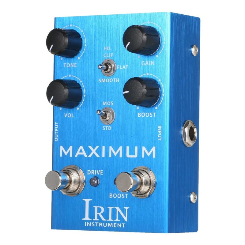 Musical Effects |   Overdrive Guitar Effect Pedal for Electric Guitar – MAXIMUM Blue Musical Effects Blue