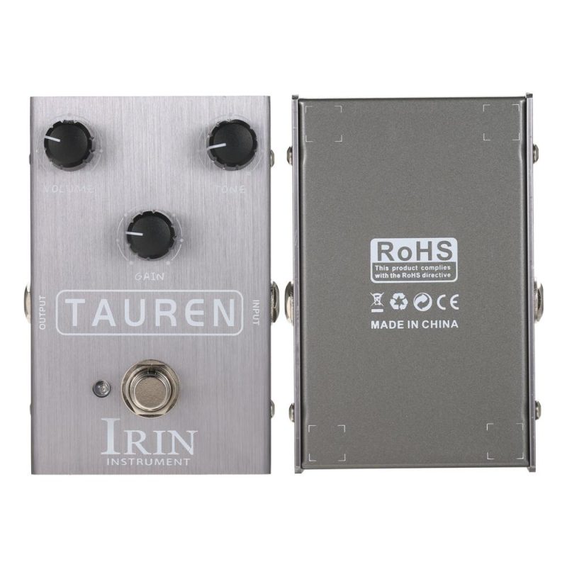 Musical Effects |   Overdrive Guitar Effect Pedal Mini Effector – TAUREN Grey Musical Effects Grey