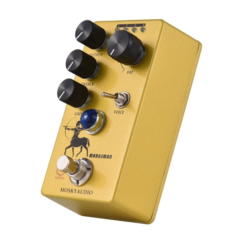 Musical Effects |   Overdrive/Preamp/Booster Guitar Effect Pedal – MARKSMAN Yellow Musical Effects Musical Effects