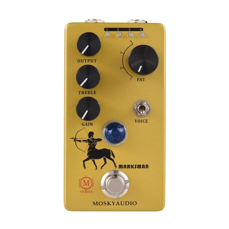 Musical Effects |   Overdrive/Preamp/Booster Guitar Effect Pedal – MARKSMAN Yellow Musical Effects Musical Effects