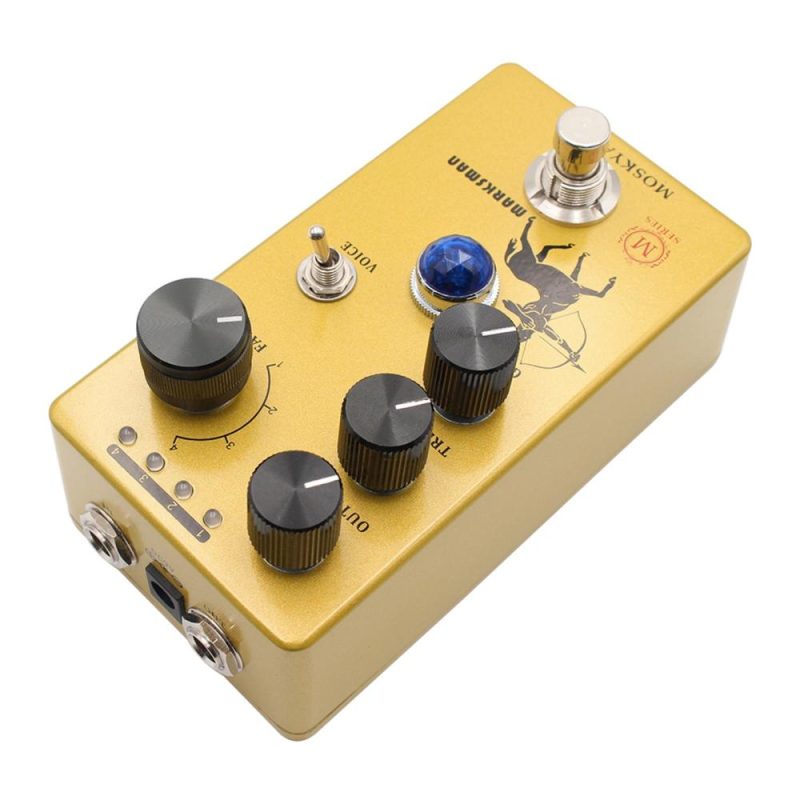 Musical Effects |   Overdrive/Preamp/Booster Guitar Effect Pedal – MARKSMAN Yellow Musical Effects Musical Effects