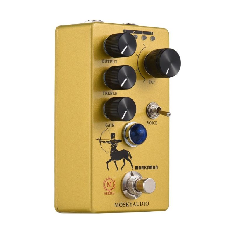 Musical Effects |   Overdrive/Preamp/Booster Guitar Effect Pedal – MARKSMAN Yellow Musical Effects Musical Effects