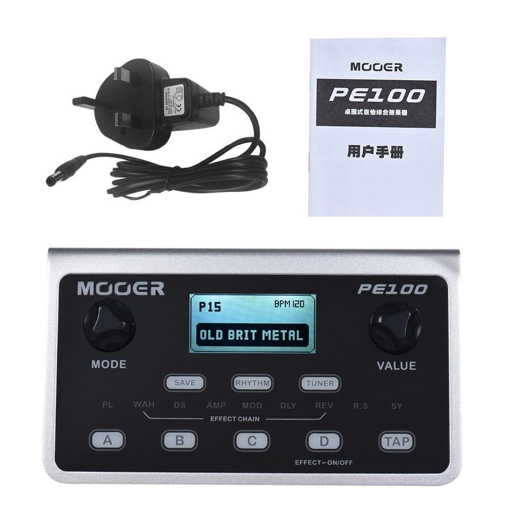 Musical Effects |   PE100 Compact and Portable Multi-effects Guitar Pedal with 39 Effects, 40 Drum Patterns, and Tap Tempo Musical Effects Musical Effects