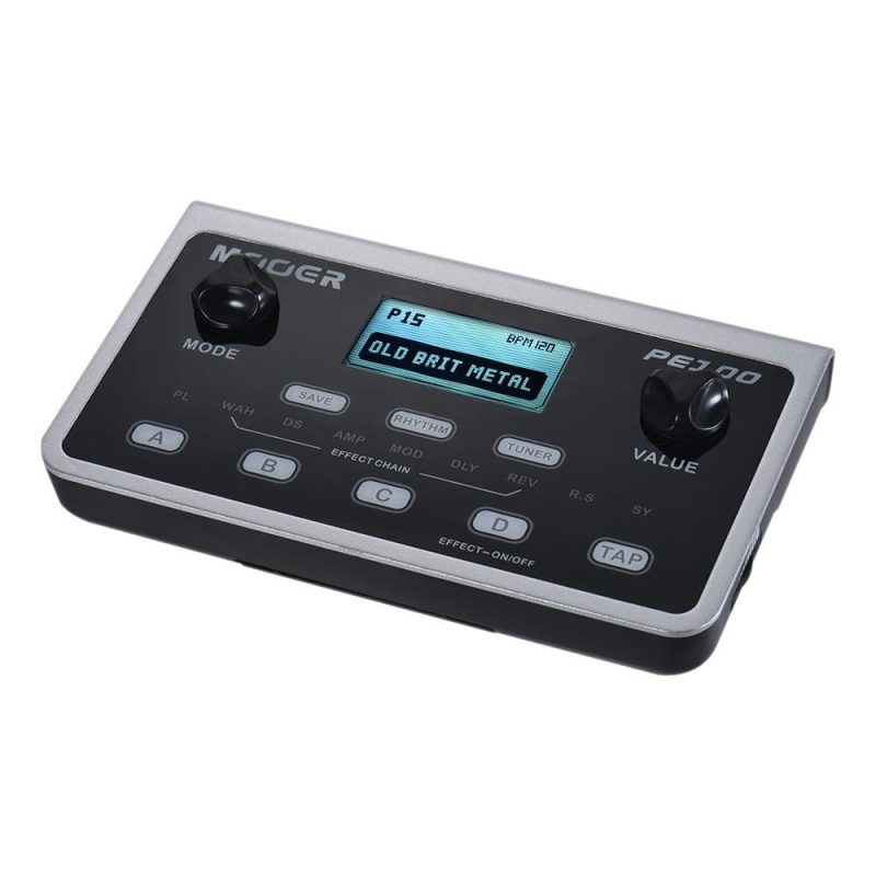 Musical Effects |   PE100 Compact and Portable Multi-effects Guitar Pedal with 39 Effects, 40 Drum Patterns, and Tap Tempo Musical Effects Musical Effects