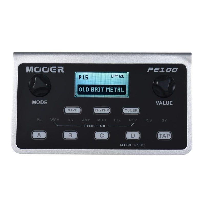 Musical Effects |   PE100 Compact and Portable Multi-effects Guitar Pedal with 39 Effects, 40 Drum Patterns, and Tap Tempo Musical Effects Musical Effects