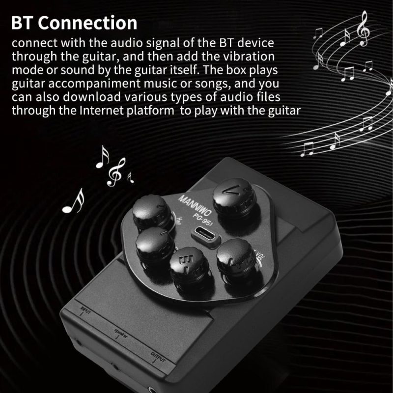 Musical Effects |   PG-951 Guitar Resonant Pickup DSP Resonance Sound Pickup for Guitar Black Musical Effects Black