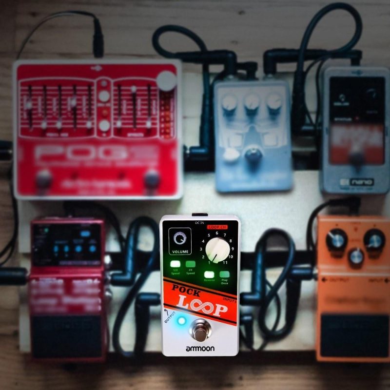 Musical Effects |   POCK LOOP – Advanced Looper Guitar Effect Pedal with 11 Loopers and Max.330mins Recording Time White Musical Effects Musical Effects