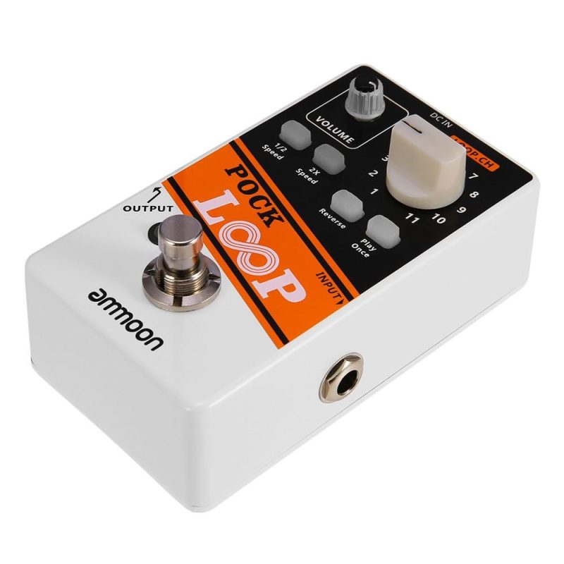 Musical Effects |   POCK LOOP – Advanced Looper Guitar Effect Pedal with 11 Loopers and Max.330mins Recording Time White Musical Effects Musical Effects