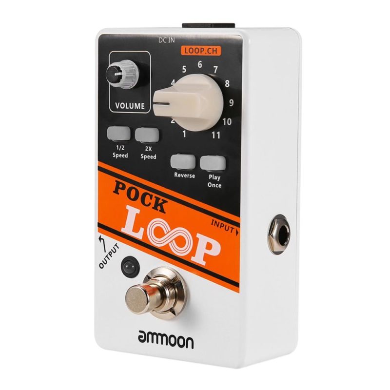 Musical Effects |   POCK LOOP – Advanced Looper Guitar Effect Pedal with 11 Loopers and Max.330mins Recording Time White Musical Effects Musical Effects