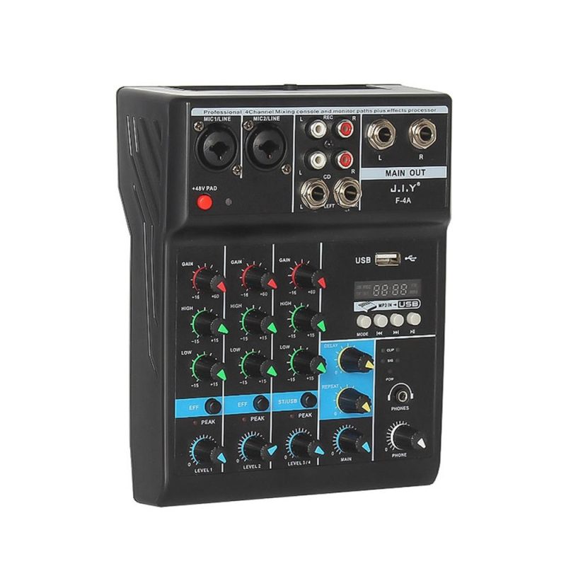 Musical Effects |   Professional 4-Channel Mixing Console Musical Effects Musical Effects