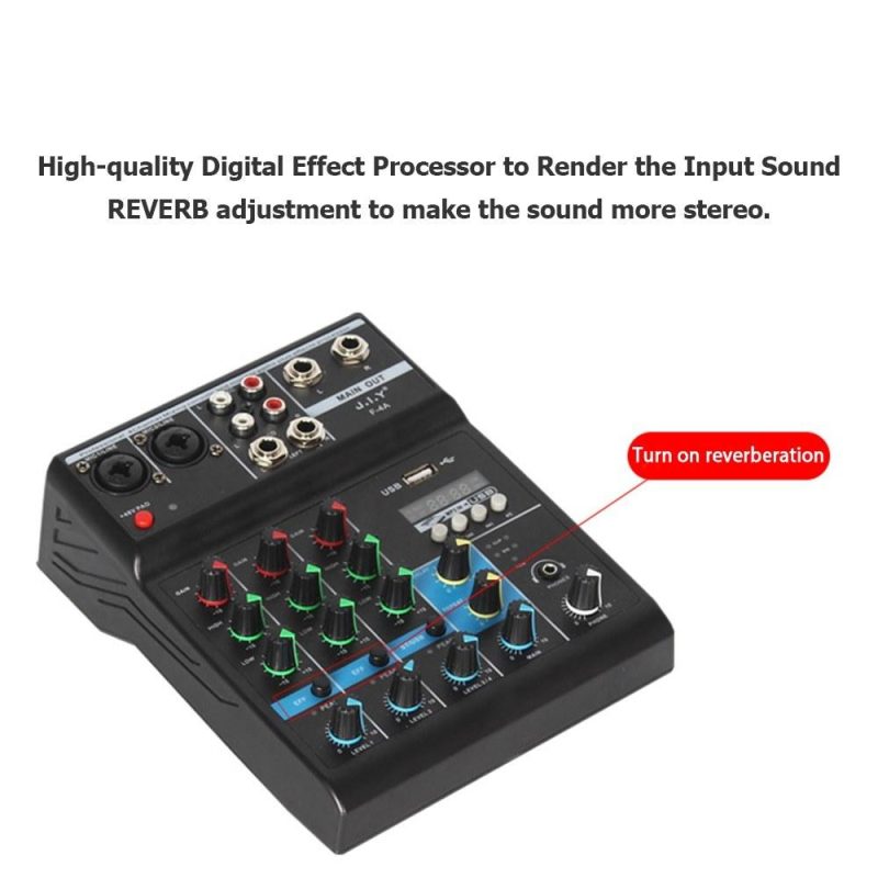 Musical Effects |   Professional 4-Channel Mixing Console Musical Effects Musical Effects