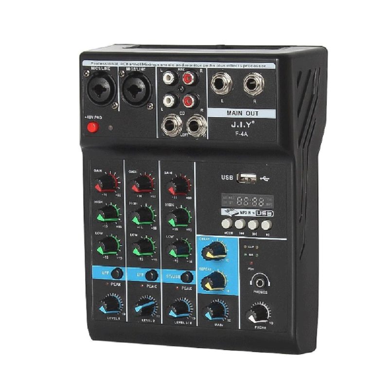 Musical Effects |   Professional 4-Channel Mixing Console Musical Effects Musical Effects