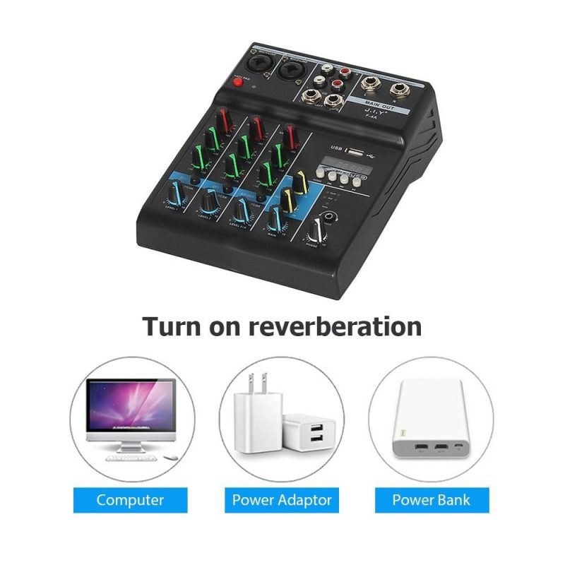 Musical Effects |   Professional 4-Channel Mixing Console Musical Effects Musical Effects