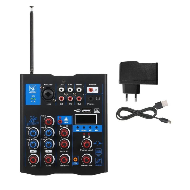 Musical Effects |   Professional Audio Mixer With Dual Wireless Microphone, Musical Effects Musical Effects